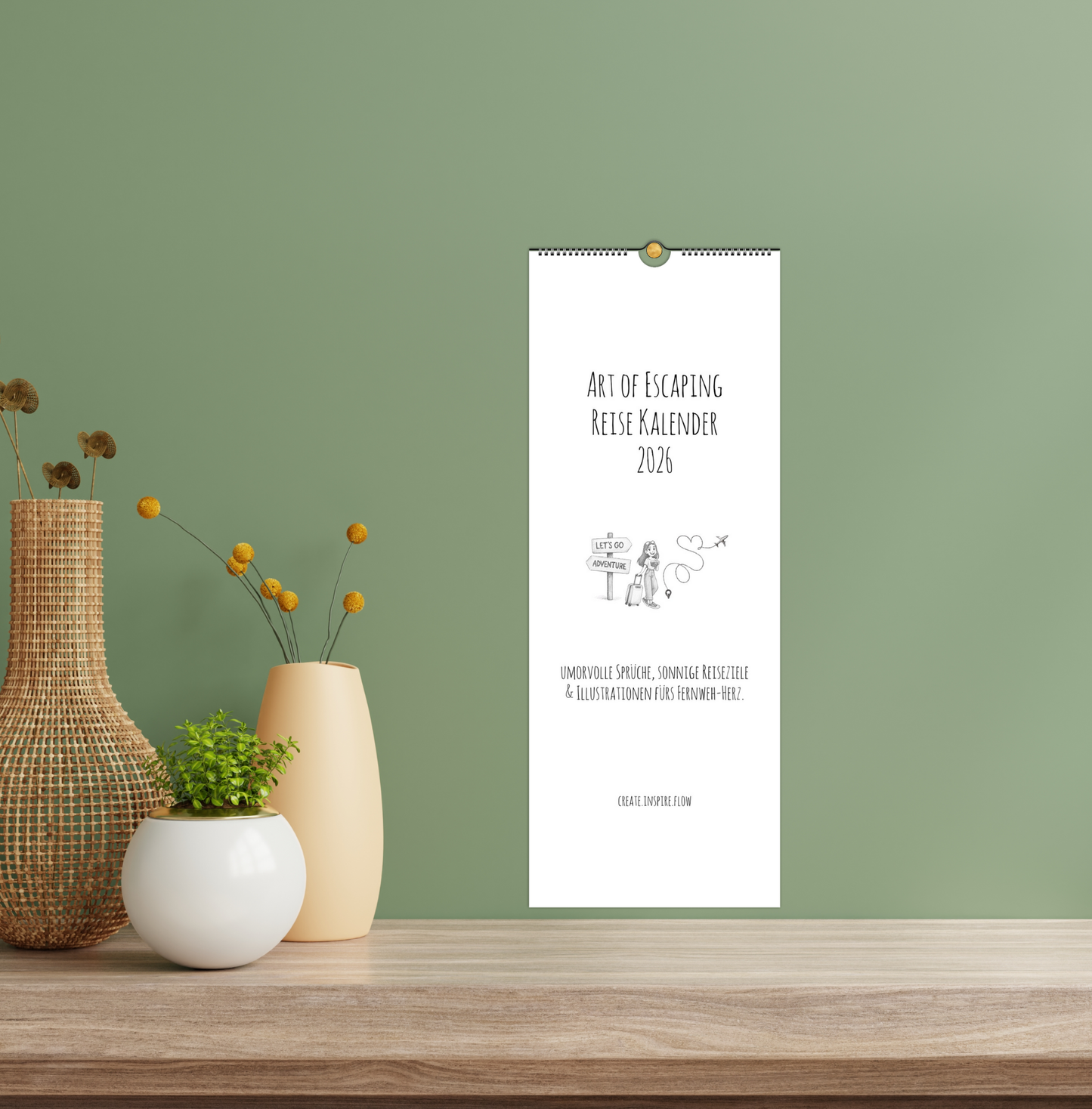 Art of Escaping – Reise Kalender 2026