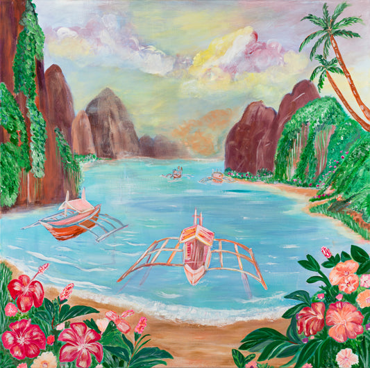 Originalgemälde "Endless Freedom - Palawan"  inkl. Rahmen