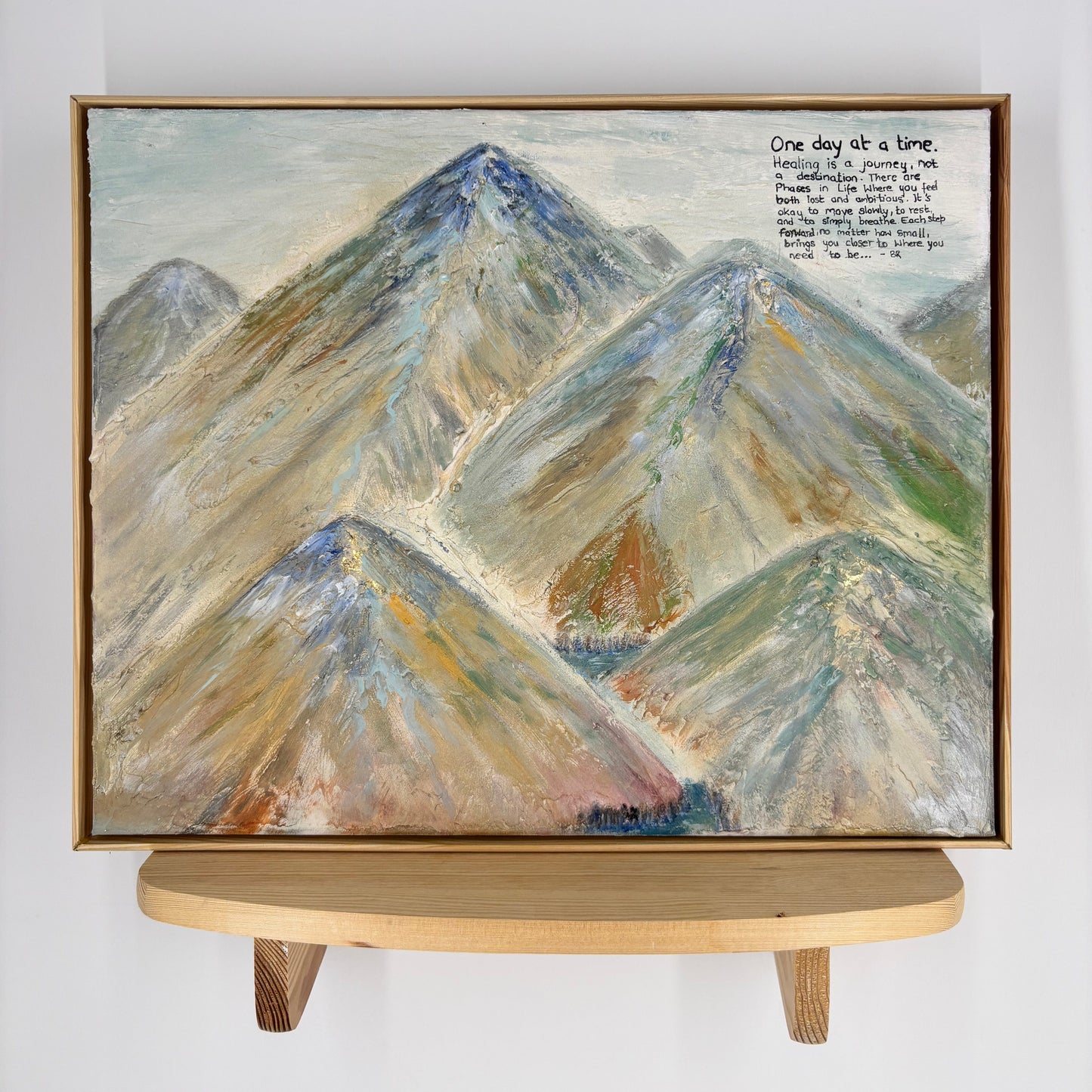 Original painting "One Day at a Time" including frame