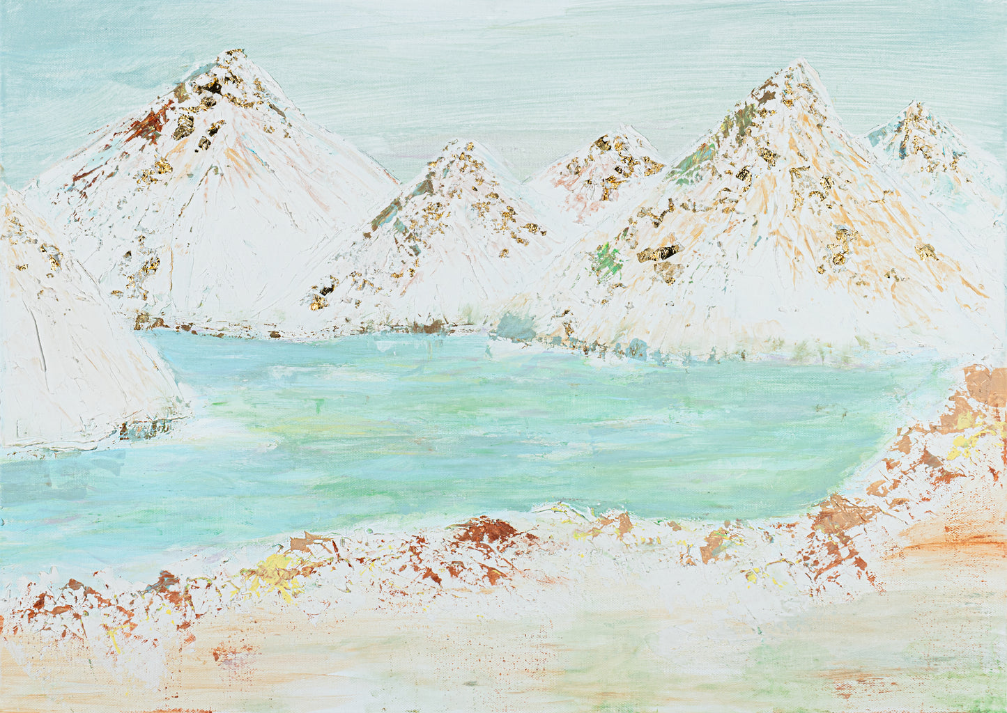 Originalgemälde "Himalayan Memories-Nepal"  inkl. Rahmen