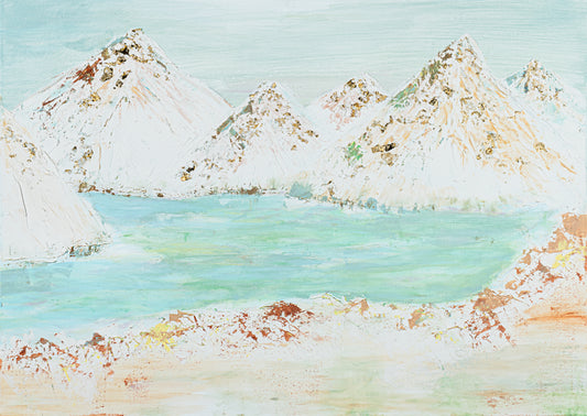 Originalgemälde "Himalayan Memories-Nepal"  inkl. Rahmen