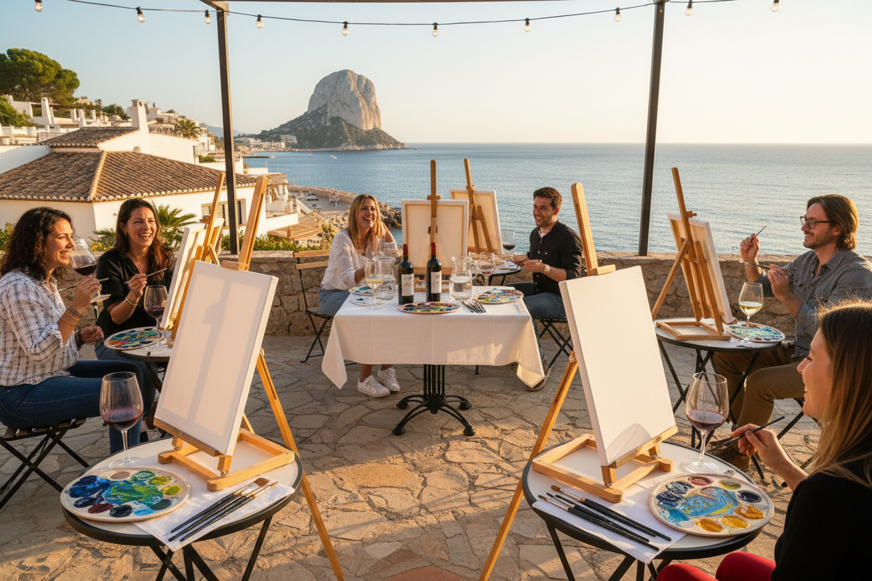 Wine and Paint in Calpe